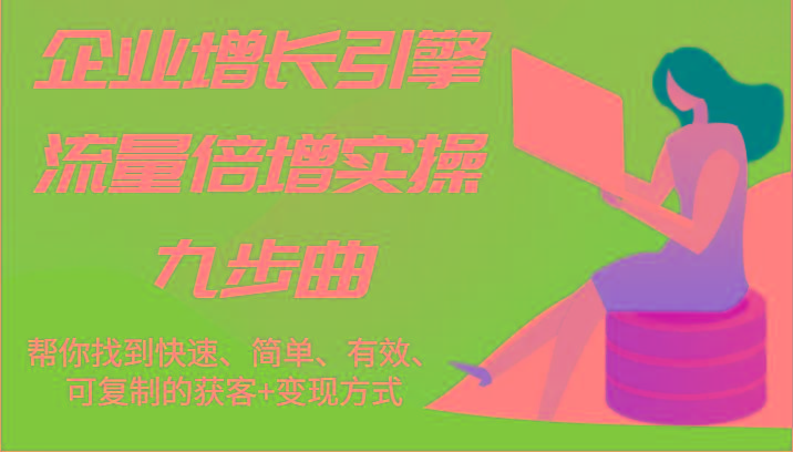 企业增长引擎流量倍增实操九步曲，帮你找到快速、简单、有效、可复制的获客+变现方式-卿云社