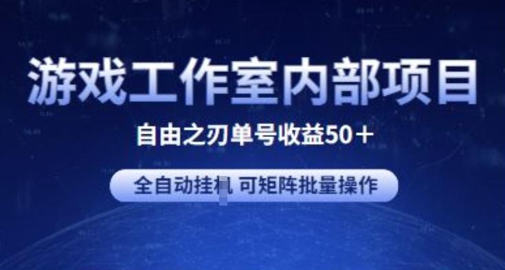 游戏工作室内部项目 自由之刃2 单号收益50+ 全自动挂JI 可矩阵批量操作【揭秘】-卿云社