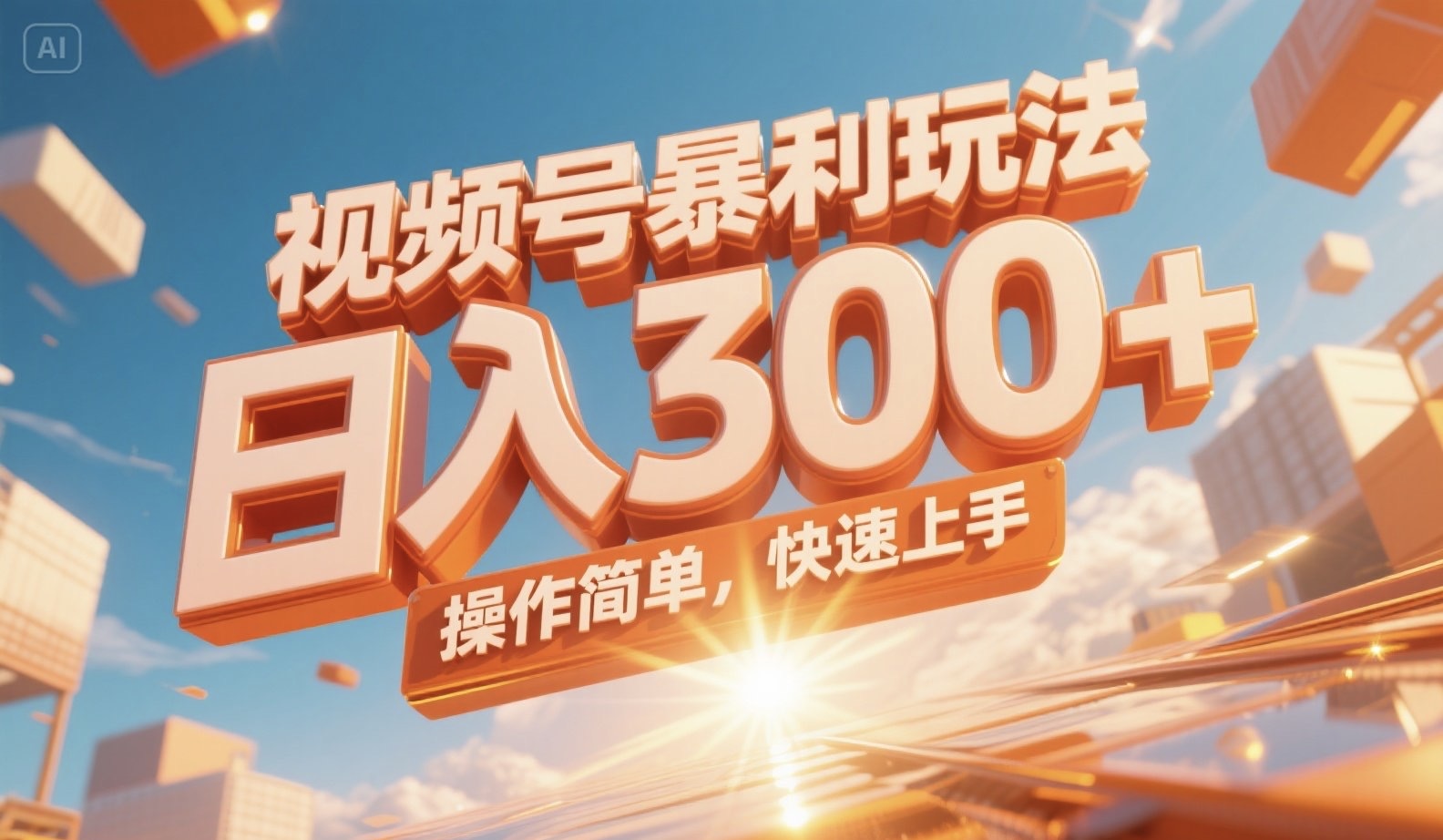 视频号暴利玩法，日入300+，操作简单，快速上手。-小艾项目网