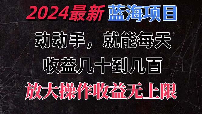 有手就行的2024全新蓝海项目，每天1小时收益几十到几百，可放大操作收…-卿云社