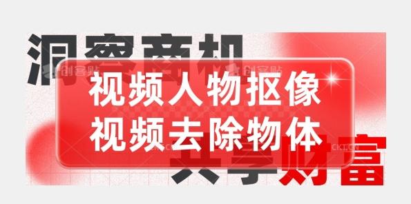 【超强视频处理工具】视频人物抠像+视频去除物体-卿云社