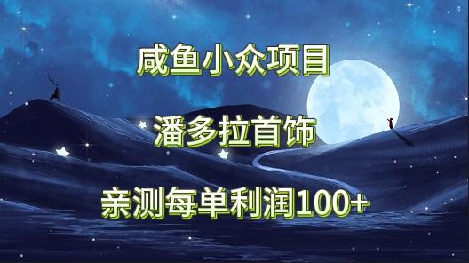 咸鱼小众项目，潘多拉首饰，亲测每单利润100+-卿云社