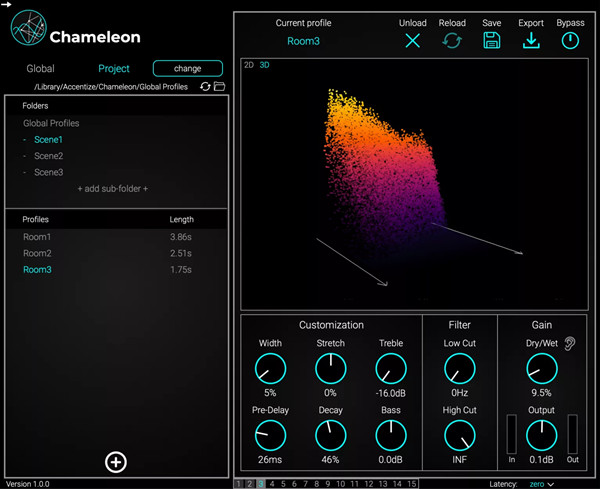 Accentize Chameleon(智能音频插件) v2.1.1 免费版-卿云社