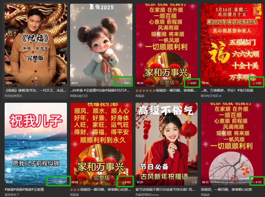 银发经济新年风口，儿女祝福视频爆火，一条作品上万播放，一定要抓住-卿云社
