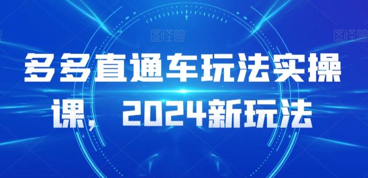 多多直通车玩法实操课，2024新玩法-卿云社