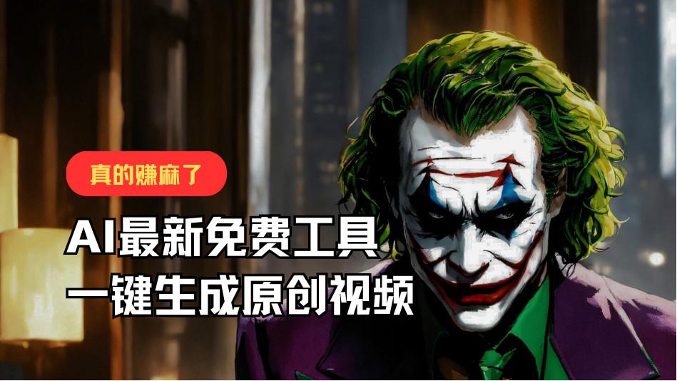 最新免费AI工具,一键生成原创视频,佛系搬运,轻松月入10000+!-卿云社