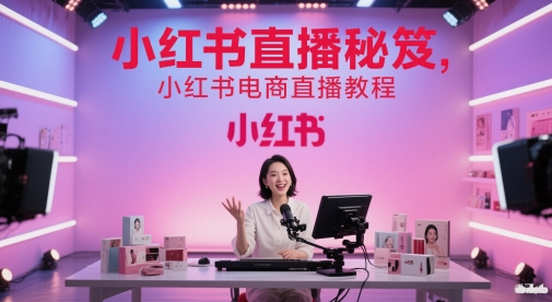 小红书直播秘笈，小红书电商直播教程-卿云社