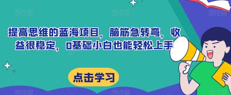 提高思维的蓝海项目，脑筋急转弯，收益很稳定，0基础小白也能轻松上手-卿云社