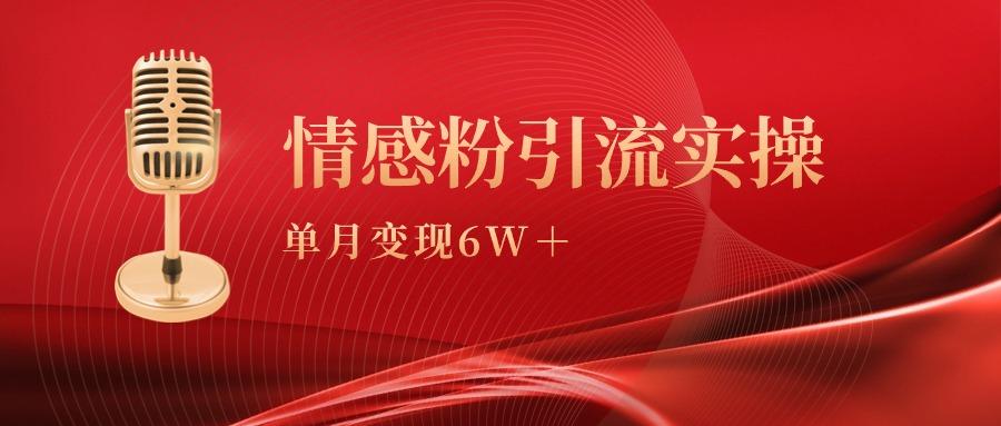 (9473期)单月变现6w+，情感粉引流变现实操课-卿云社