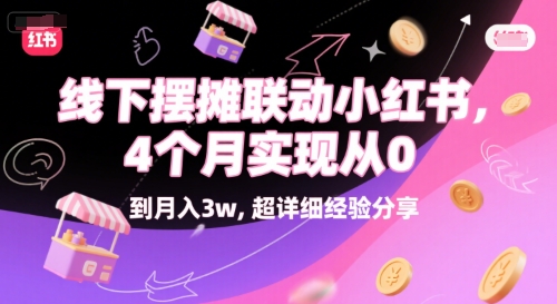 线下摆摊联动小红书，4 个月实现从 0 到月入3w，超详细经验分享-卿云社