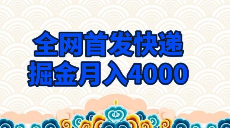 全网首发快递掘金月入4000，超低门槛的项目，只要会购物即可-卿云社