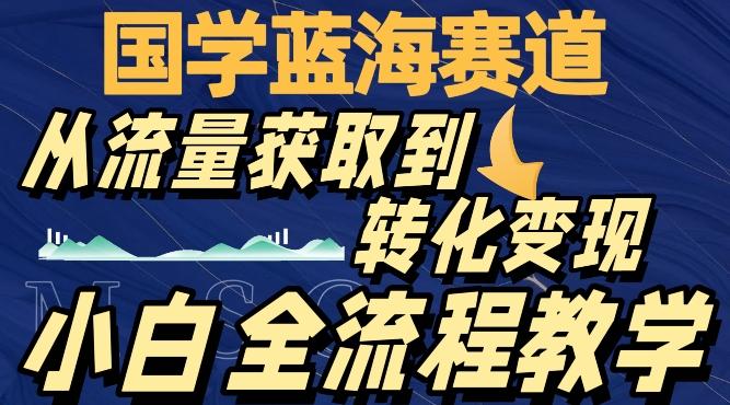 国学蓝海赛道，从流量获取，到转化变现，全流程教学-卿云社