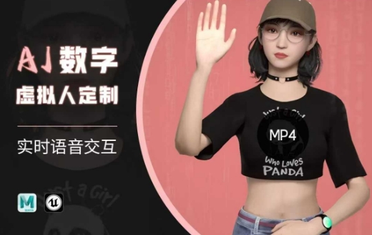 Ai数字人虚拟(智能体)实时语音交互特训营，​自行定制超写实角色AI数字人交互技术-卿云社