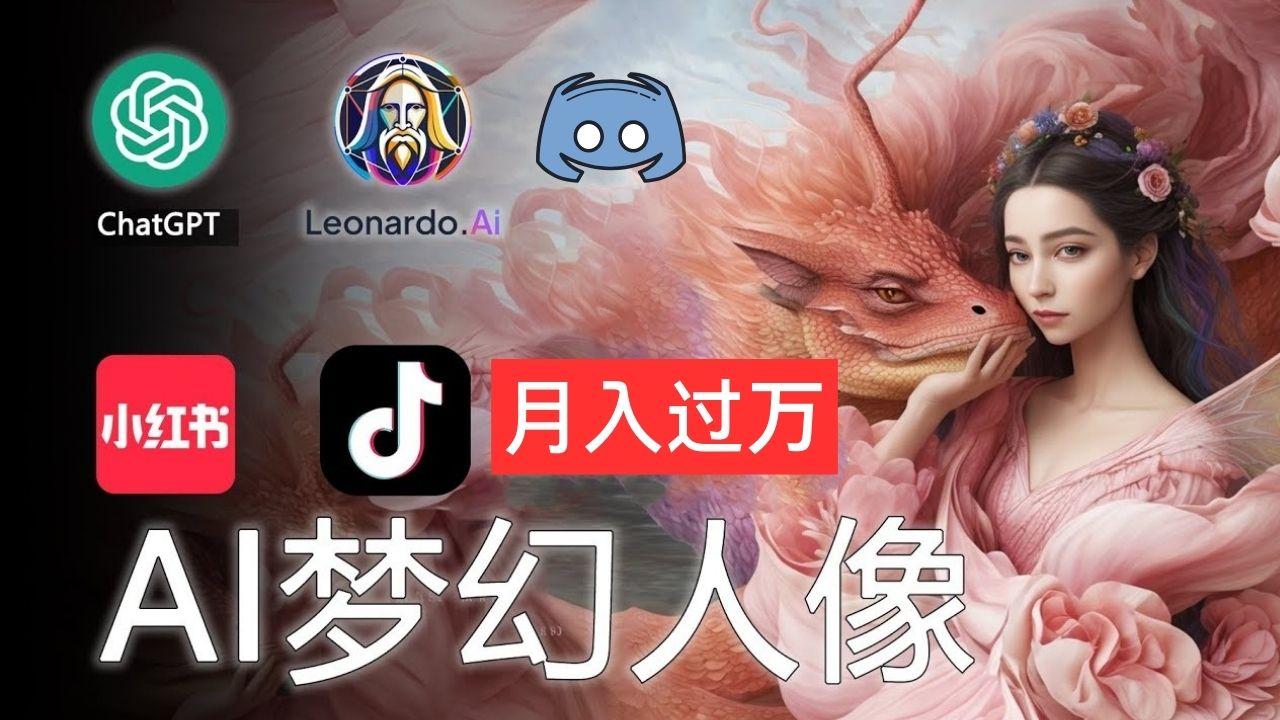 AI摄影梦幻人像：零基础也能月入过万的秘密-卿云社