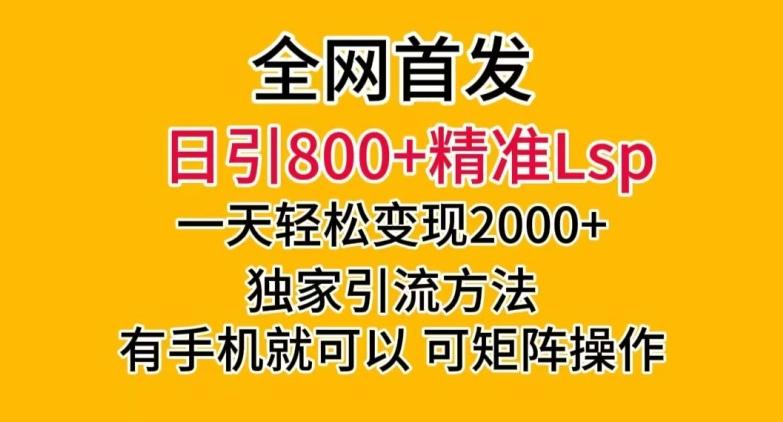 全网首发！日引800+精准老色批，一天变现2000+，独家引流方法，可矩阵操作【揭秘】-卿云社