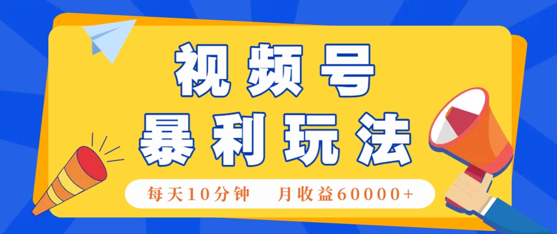 视频号AI赚钱法,每天只需10分钟,月入6万+!(超详细拆解)-卿云社