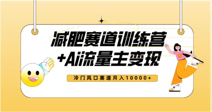 全新减肥赛道AI流量主+训练营变现玩法教程，蓝海冷门赛道小白轻松上手，月入10000+【揭秘】-卿云社