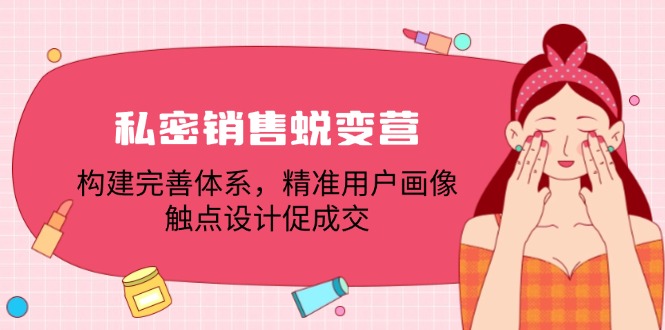私密销售蜕变营：构建完善体系，精准用户画像，触点设计促成交-卿云社