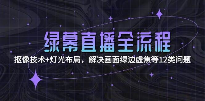 绿幕直播全流程：抠像技术+灯光布局，解决画面绿边虚焦等12类问题-卿云社