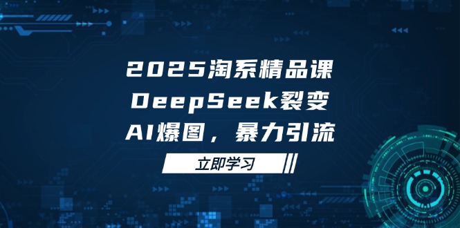 2025 淘系精品课，DeepSeek 裂变，AI 爆图，暴力引流-卿云社