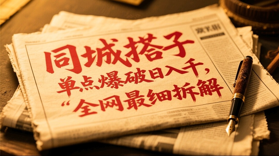 同城搭子群19.9单点爆破日入千,搭子组局月入万,全网最细拆解-卿云社