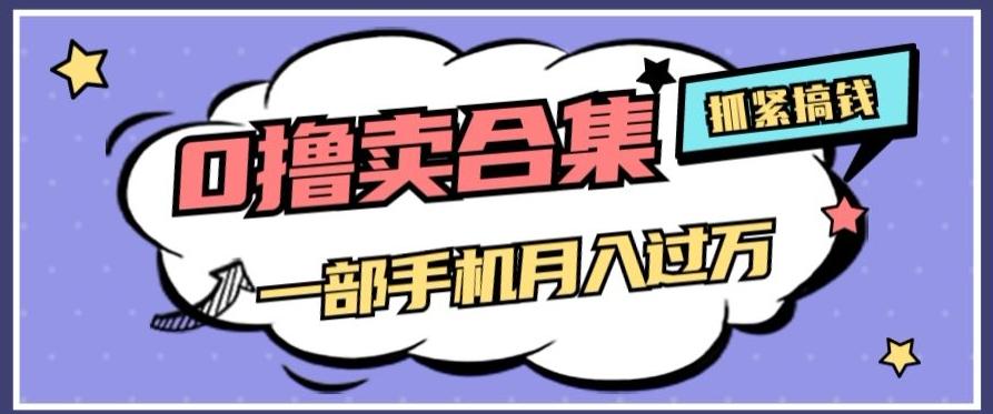 0撸项目月入过万，售卖全套ai工具合集，一单29.9元，一部手机即可【揭秘】-卿云社