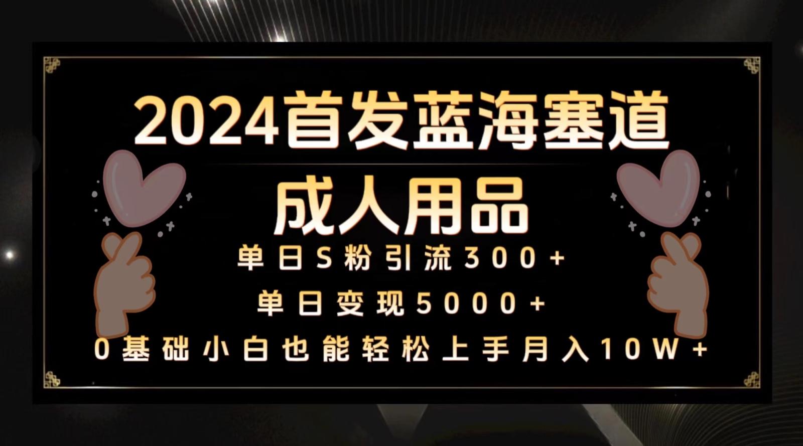 2024首发蓝海塞道成人用品,月入10W+保姆教程-卿云社