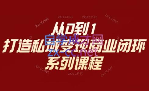 李润老师·从0到1打造私域变现商业闭环-卿云社