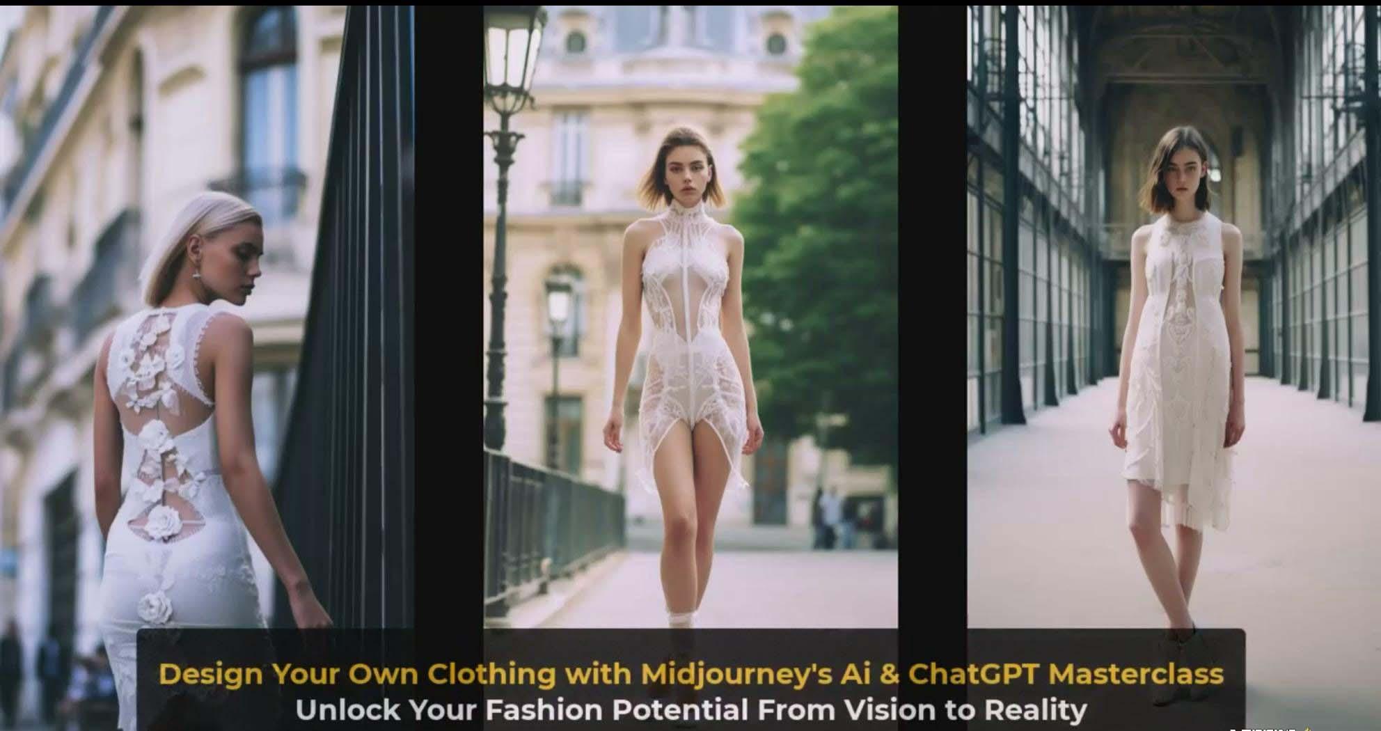 图片[4]-利用 Midjourneys Ai 人工智能设计自己的服装AI大师班-10节课-中英字幕-卿云社