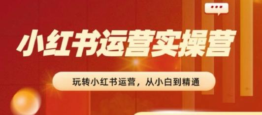 2024小红书运营实操营，​从入门到精通，完成从0~1~100-卿云社