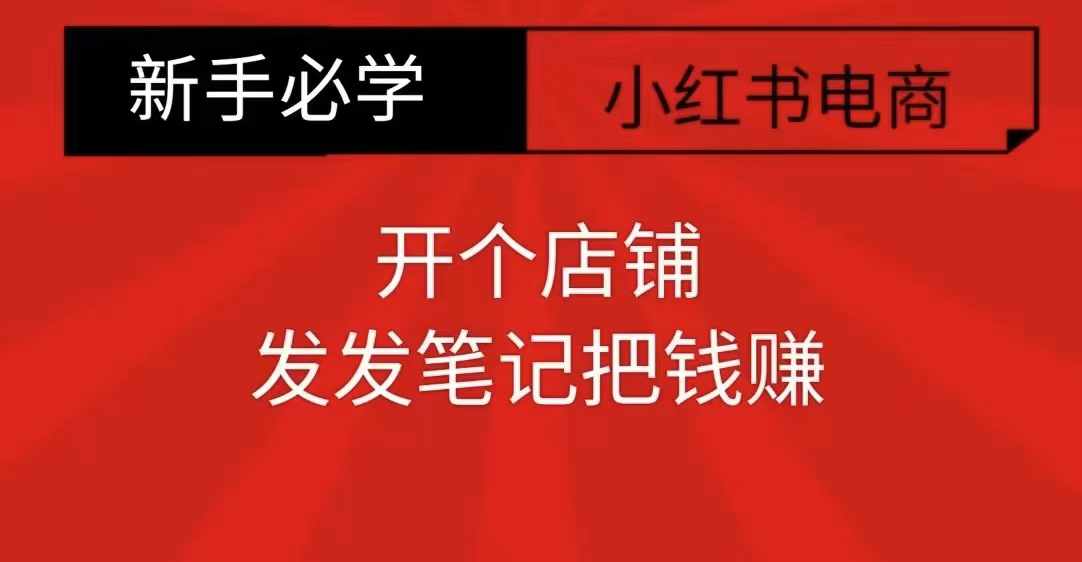 小红书零食共创【新手易上手】开个店铺，发发笔记把钱赚-卿云社