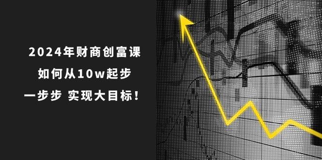 2024年 财商-创富课：如何从10w起步，一步步 实现大目标！-卿云社