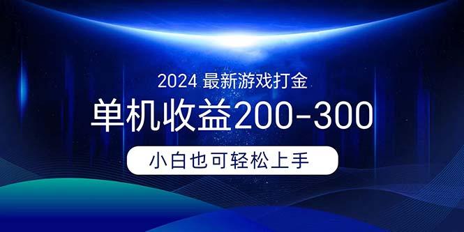 2024最新游戏打金单机收益200-300-卿云社