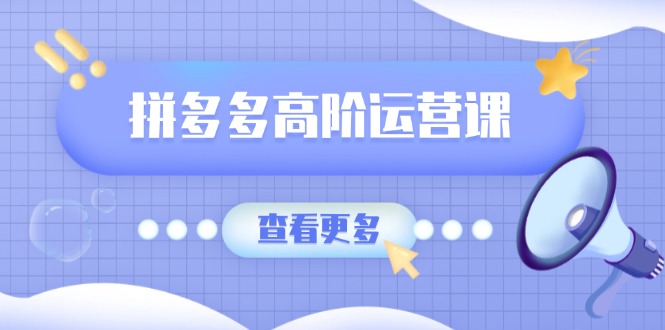 拼多多高阶运营课：极致群爆款玩法，轻付费无尽复制，打造单品爆款之路-卿云社