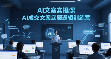 AI文案实操课，AI成交文案底层逻辑训练营-卿云社