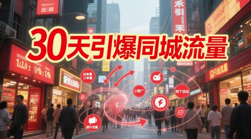 30天引爆同城流量：团购篇 认知篇 流量篇 来客篇 达人篇 老板人设IP篇 投流篇-卿云社
