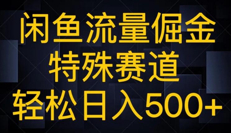 闲鱼流量倔金，特殊赛道，轻松日入500+-卿云社