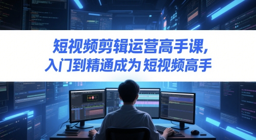 短视频剪辑运营高手课，入门到精通成为短视频高手-卿云社